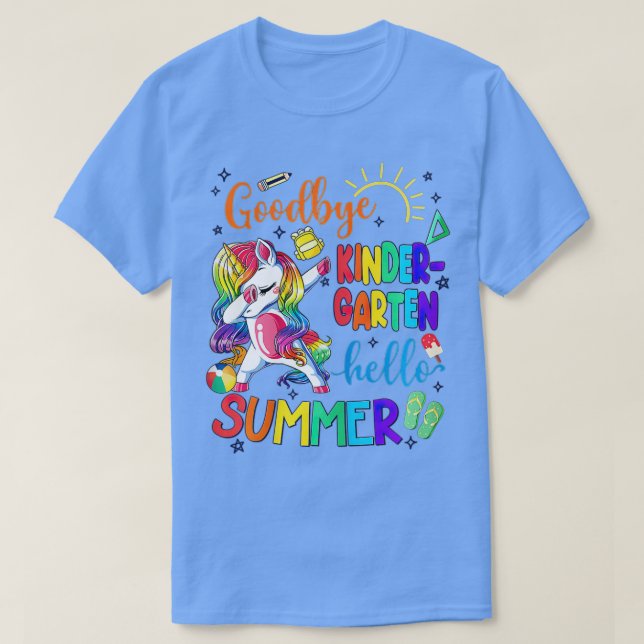 T-shirt Goodbye Kindergarten Hello Summer 2022 Graduation (Design devant)