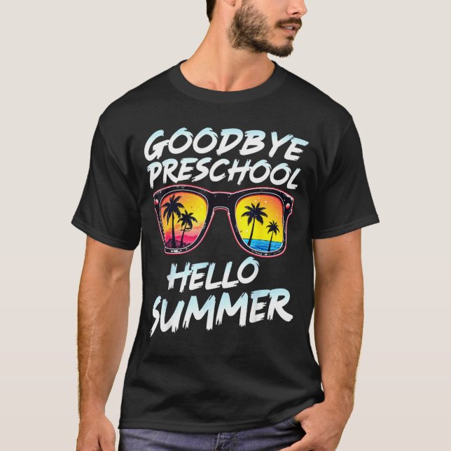 T-shirt Goodbye Preschool Graduation Tee Teachers Kids Hel (Devant)