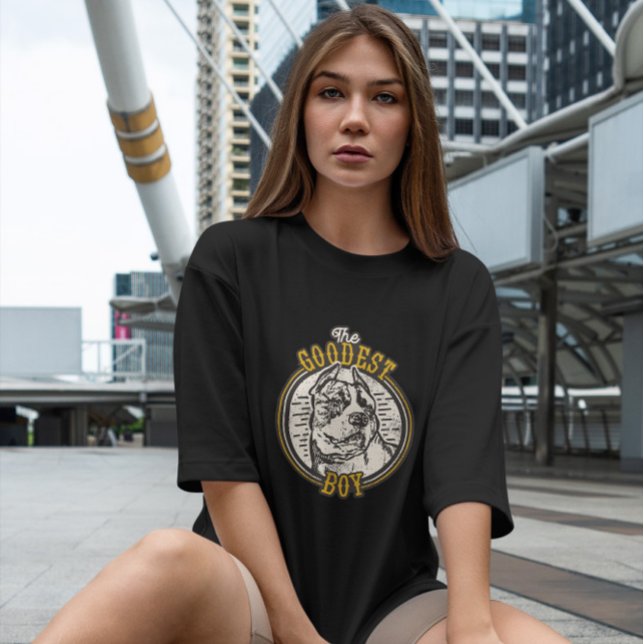 T-shirt Goodest Boy Pitbull (Créateur téléchargé)