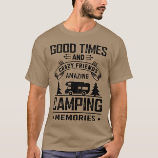 T-shirt Goodimes Et Amis Fous Camping Extraordinaire vinta