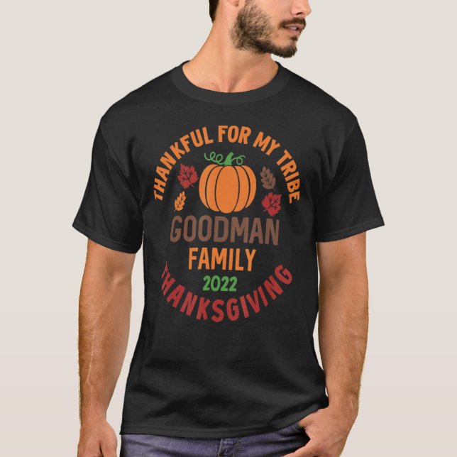 T-shirt GOODMAN Family Thanksgiving 2022 Merci Pour Mon (Devant)