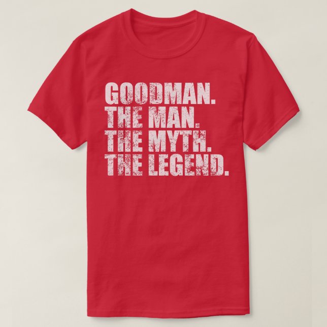 T-shirt GoodmanGoodman Nom de famille Goodman nom de famil (Design devant)