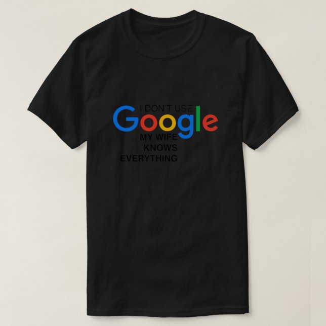 T-shirt Google plaisanter pour bonne humeur geeks Un cadea (Design devant)
