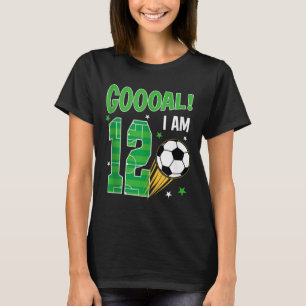 T-shirt Goooal je suis un garçon qui fête ses 12 ans Anniv