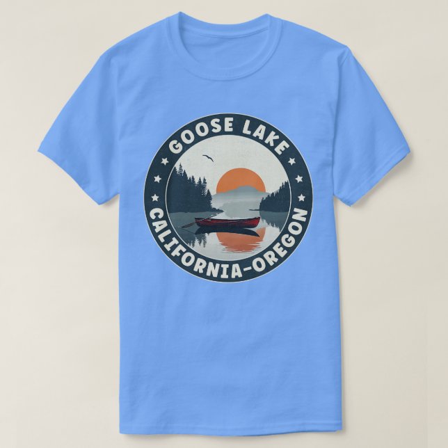 T-shirt Goose Lake CaliforniaCoucher de soleil de l'Oregon (Design devant)