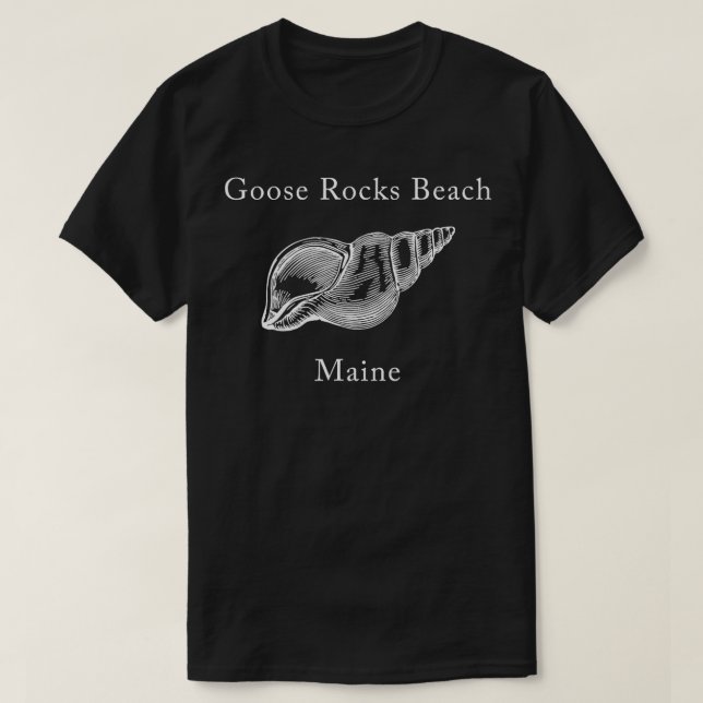 T-shirt Goose Rocks Beach Maine Shell (Design devant)