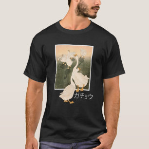 T-shirt Goose Shirt japonais Vintage Art Tee Bird Whispere