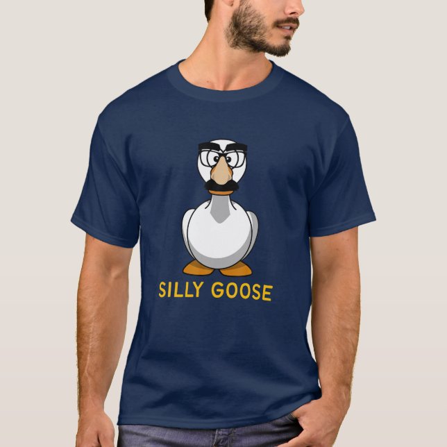 T-shirt Goose Silly Goose Groucho Verres Oie Sur Le Sil Lo (Devant)