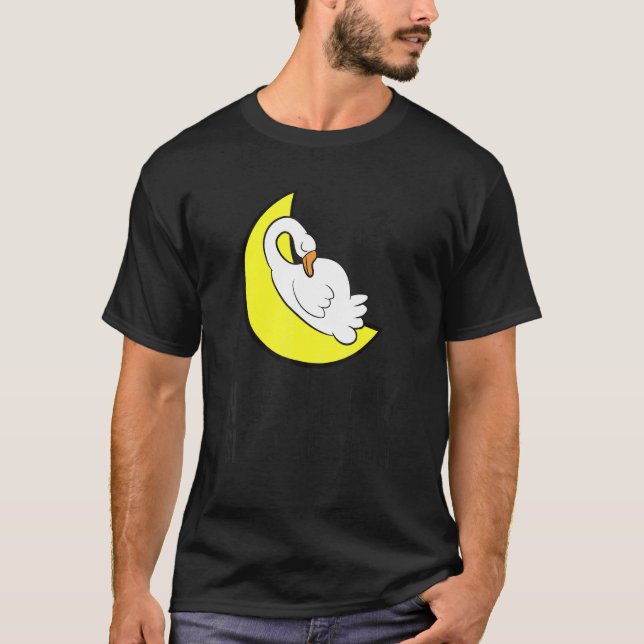 T-shirt Goose Tired Nap All Day Sleep All Night Cute Goose (Devant)