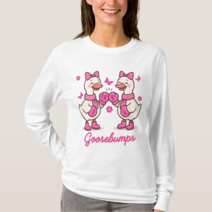 T-shirt Goosebumé Cancer du sein Sensibilisation Oies