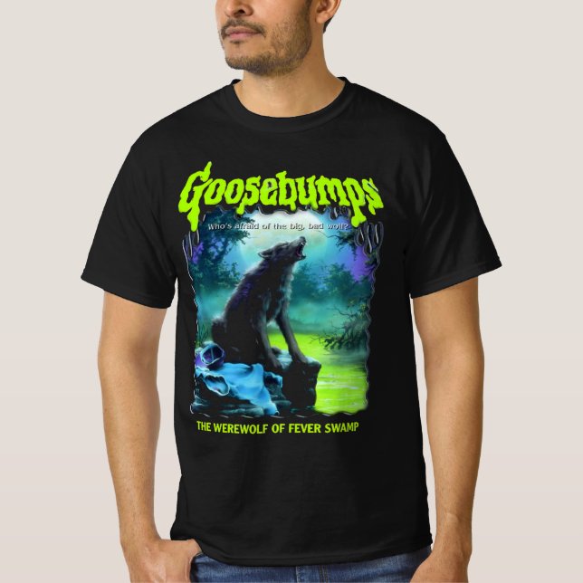 T-shirt Goosebumps R.L. Stine Werewolf Horror Halloween (Devant)