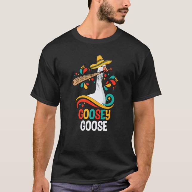 T-shirt Goosey Goose Mess With The Honk  Goose (Devant)