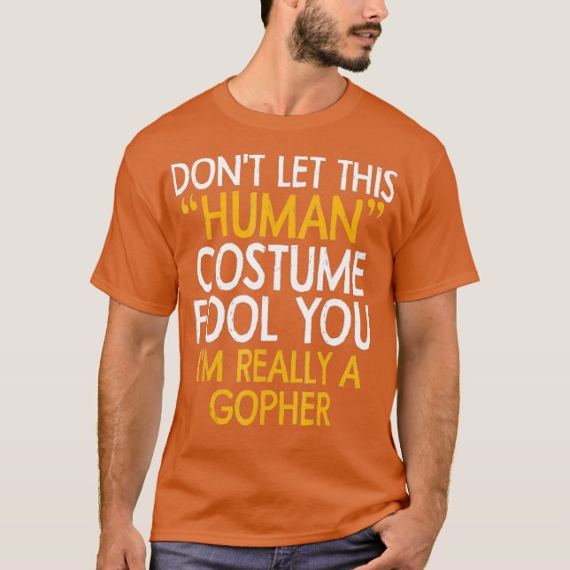 T-shirt Gopher Human Costume  Halloween 2018  Gift idea (Devant)