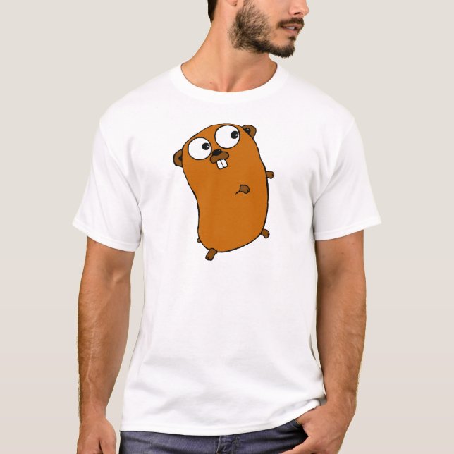 T-shirt Gopher personnalisable mignon (Devant)