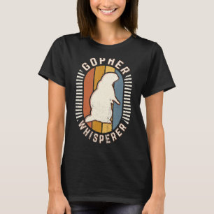 T-shirt Gopher Whisperer Vintage Classic Retro Amour anima