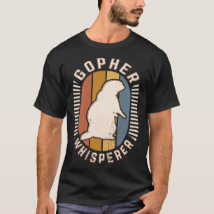 T-shirt Gopher Whisperer Vintage Classic Retro Amour anima