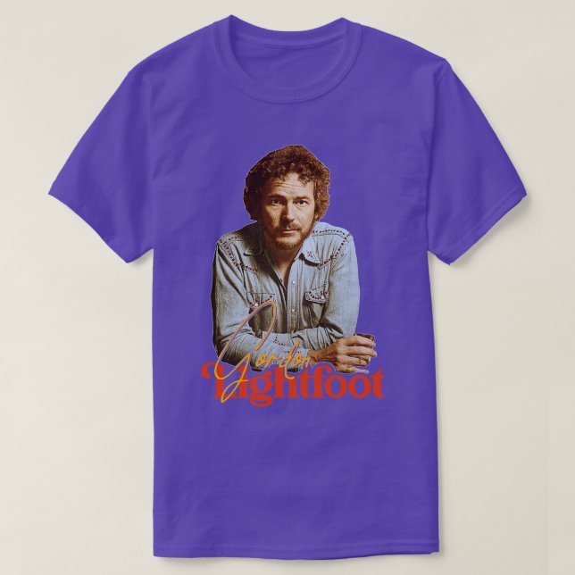 T-shirt Gordon Lightfoot Retro Read My Mind Tribute (Design devant)