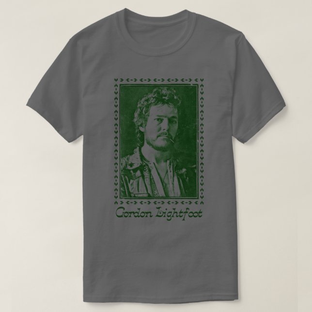 T-shirt Gordon Lightfoot Retro Style Conception du Ventila (Design devant)