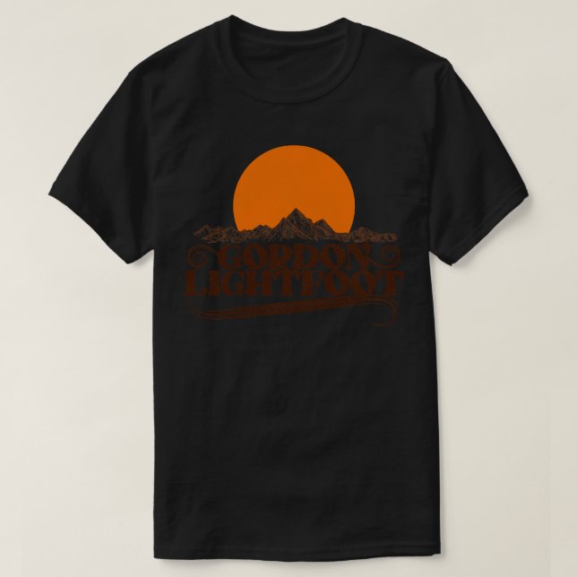 T-shirt Gordon Lightfoot Rising Sun (Design devant)