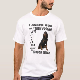 T-shirt Gordon Setter Citation Maman Anglais Setter Papa, 