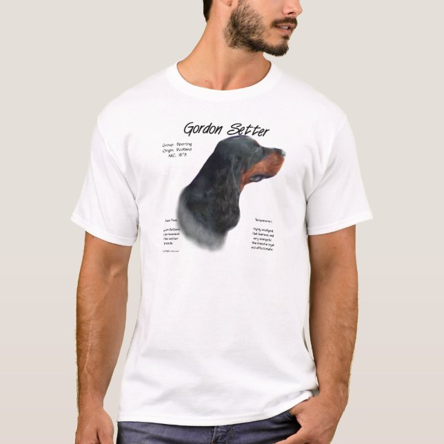 T-shirt Gordon Setter Conception de l'histoire (Devant)