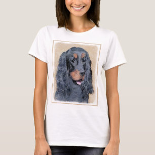 T-shirt Gordon Setter Peinture - Joli art original chien