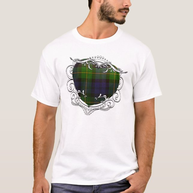 T-shirt Gordon Tartan Heart (Devant)
