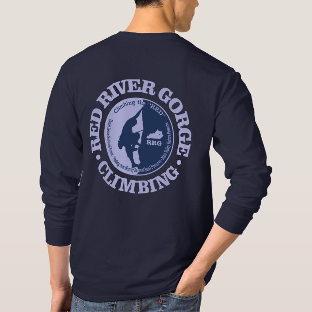 T-shirt Gorge de la rivière Rouge (Escalade) (Dos)