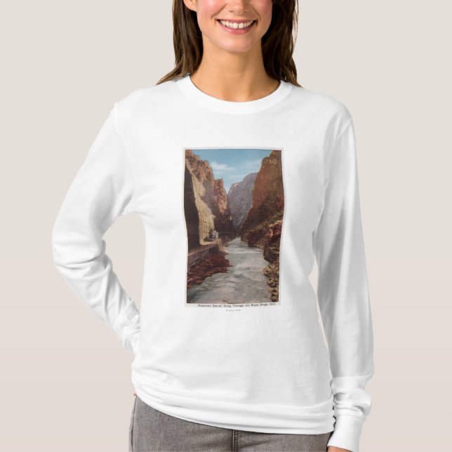 T-shirt Gorge royale, Co - vue de train, rivière (Devant)