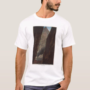 T-shirt Gorge royale, Co - vue d'une crevasse dans royal