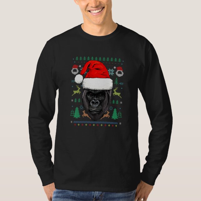 T-shirt Gorilla Apes singe Primate Animal Zookeeper (Devant)
