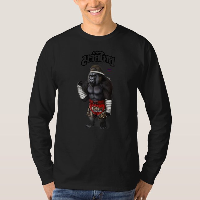 T-shirt Gorilla As Muay Thai Kick Boxer Champion 1 (Devant)