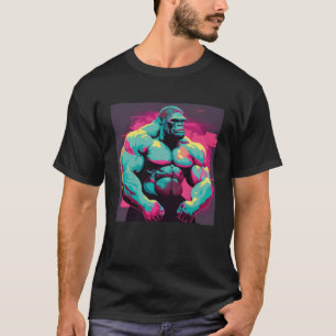 T-shirt Gorilla Beast Bodybuilding Muscles Fitness Exercic