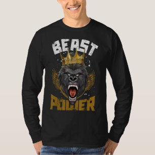 T-shirt Gorilla Beast Power Fitness Bodybuilding Gym Worko