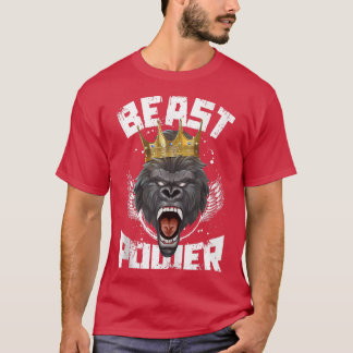 T-shirt Gorilla Beast Power Motivation Bodybuilding Gym W