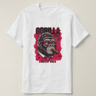 T-shirt Gorilla Boss – Graphique de gorille puissa