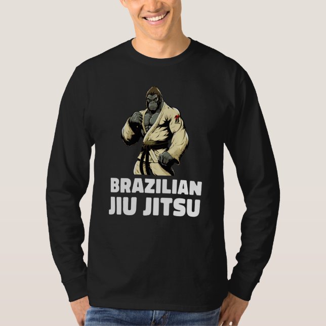 T-shirt Gorilla Brazilian Jiu Jitsu and Grappling  1 (Devant)