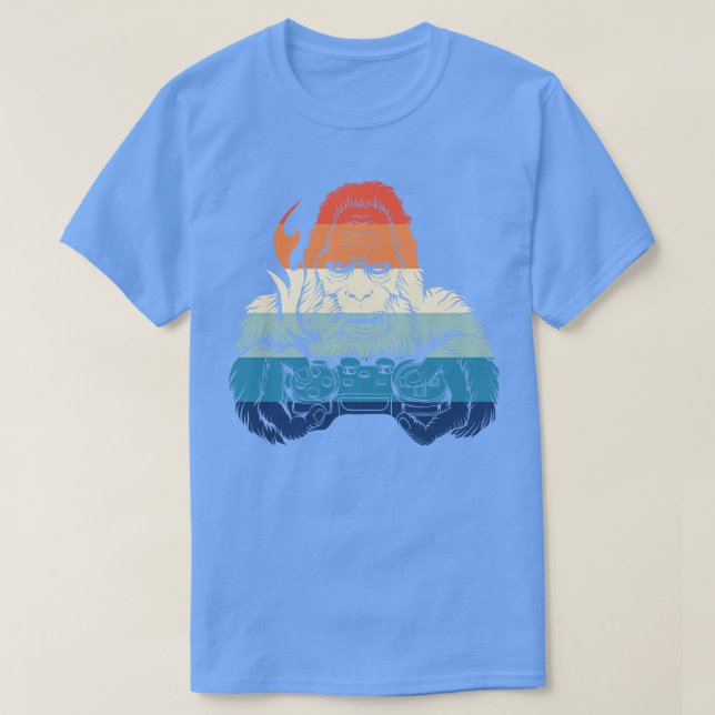 T-shirt Gorilla de Jeu Retro (Design devant)