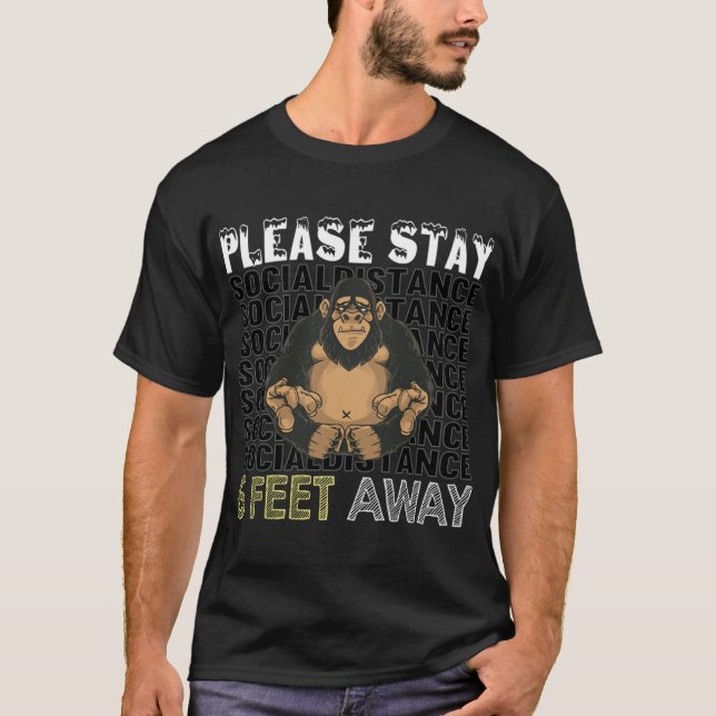 T-shirt Gorilla de six pieds (Devant)