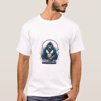 T-shirt Gorilla, dessin animé, gorille d'anime