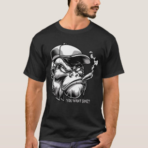 T-shirt Gorilla Fumer Du Cigar - Vous En Voulez ? Vêtement