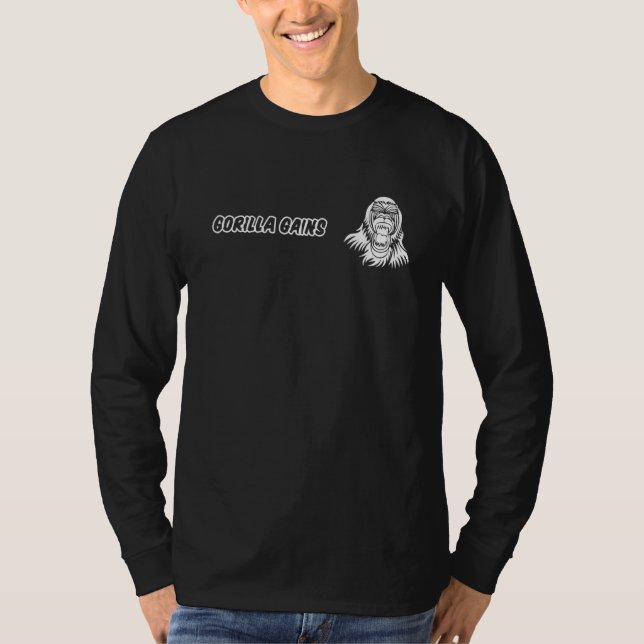 T-shirt Gorilla Gains Fitness (Devant)