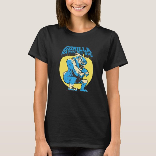 T-shirt Gorilla Hates assis (Devant)
