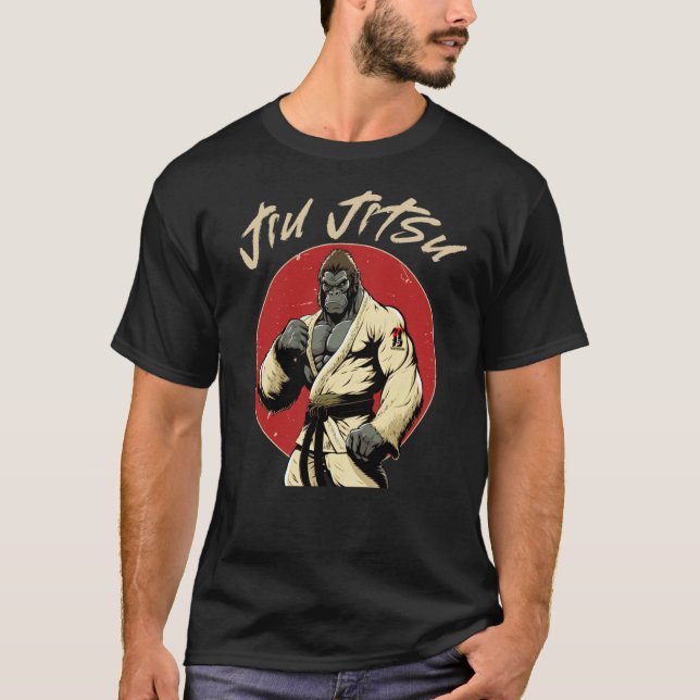 T-shirt Gorilla Jiu Jitsu et Grappling 1 (Devant)