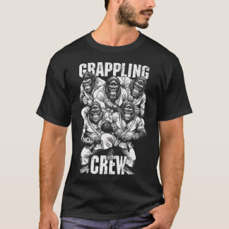 T-shirt Gorilla Jiu Jitsu Ju Jutsu Mma Bjj Drôle