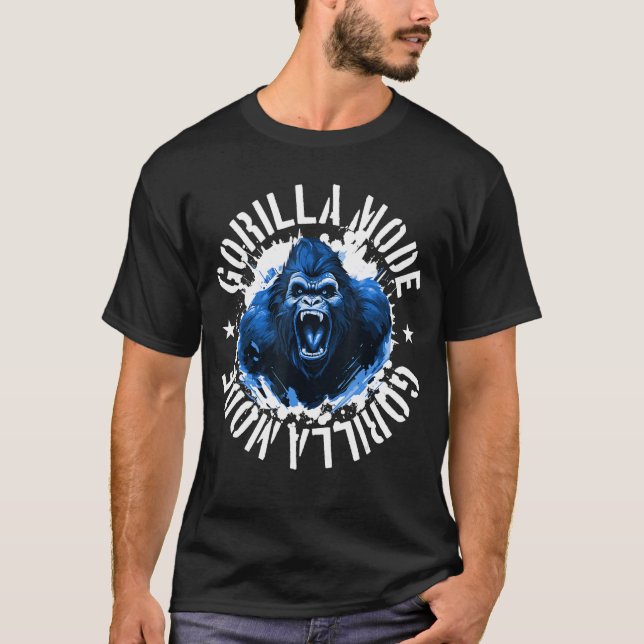 T-shirt Gorilla Mode Gym Exercice Beast Bodybuilding MIXED (Devant)