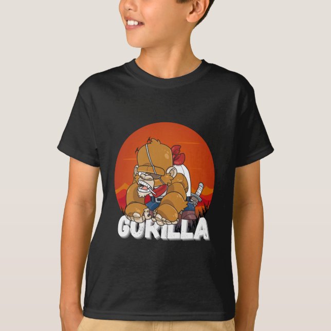T-shirt Gorilla Pirate (Devant)