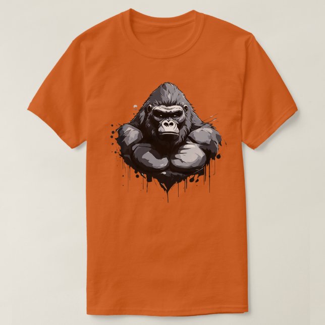 T-shirt Gorilla vintage (Design devant)