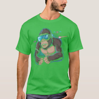 T-shirt Gorilla VRshirt Garçons jouant à des jeux vidéo ad