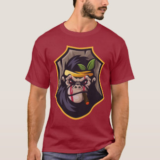 T-shirt Gorilla with war makeup